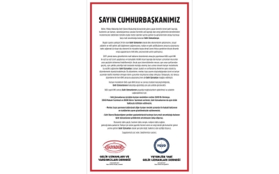 Sn. Cumhurbaşkanımıza Hitaben Hazırlanmış İlanımız (Sabah Gazetesi)